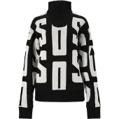 SOS Pull-over 'Verbier' noir / blanc