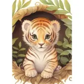 Yazz Puzzle Cute Tiger - 1000 pièces jeu de pose
