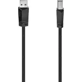 Hama Câble USB-A vers USB-B 1,5 m Matière Synthétique Noir