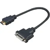VivoLink HDMI (Typ A) — DVI (0.20 m), Câble vidéo, Noir