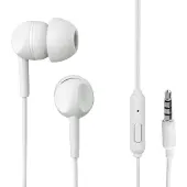 Hama écouteurs à fil Jack 3,5 mm avec microphone EAR3005W blanc