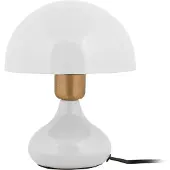 Leitmotiv Lampe de table BINC en forme de champignon, Ø 17,5 cm, blanc