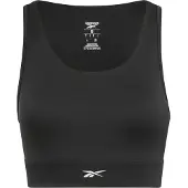 Reebok Soutien-gorge de sport noir / blanc