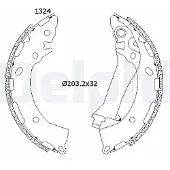 Delphi Jeu de mâchoires de frein LS2200