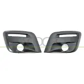 PRASCO Grille d'aération pour pare-chocs, compatible avec la PEUGEOT PARTNER Tepee, avec orifice(s) pour les feux antibrouillard et orifice(s) pour l'aide au stationnement