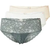 Dorina Slip beige / vert foncé / blanc