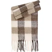 STUDIO SELECT Écharpe beige / noir / blanc