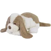 Happy horse Chien David Peluche 38cm - Blanc Beige - Jouets en peluche