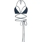 LASCANA Hauts de bikini 'Gina' bleu nuit