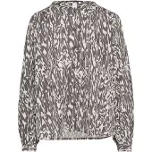 QS Chemisier gris foncé / blanc