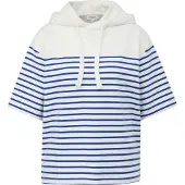 s.Oliver Sweat-shirt bleu foncé / blanc