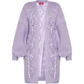 Swirly Cardigan lavande