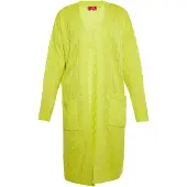 Swirly Cardigan citron vert
