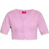 Swirly Cardigan rose clair