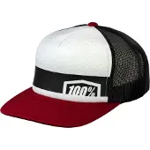 100% Garçons, Casquette, Desconocido Garçons Quest Youth Trucker Hat béret, brique, taille unique, Multicolore, Rouge, Blanc, Noir