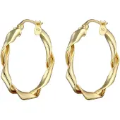 Elli Boucles d'oreilles 'Twisted' or