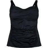 Swim By Zizzi Haut de tankini 'SBASIC' noir
