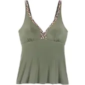LASCANA Hauts de bikini 'Adelin' beige / marron / olive / noir