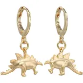 Fräulein Wunder Boucles d'oreilles 'Stegosaurus' or