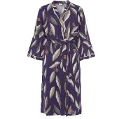 LASCANA Robe de chambre gris / violet foncé / rose clair / blanc