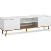 CALICOSY - Meuble TV 2 Portes 2 Niches L160 cm - COPENHAGUE