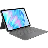Logitech Combo Touch - Clavier et étui - avec trackpad - rétroéclairé - Apple Smart connector - QWERTY - GB - gris oxford - pour Apple iPad Air 11-inch (M2, M3)