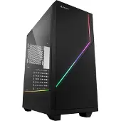 Sharkoon 4044951028146 Gehäuse RGB FLOW ATX 1xGlas schwarz