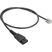 Jabra Quick Disconnect To Modular Rj Extension Cord For Siemens Open Stage Noir