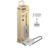 Club 3D Club3d CLUB3D CSV-1586 hub d'interface Thunderbolt 3 40000 Mbit/s Argent
