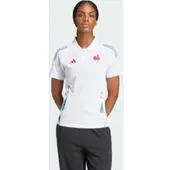 Adidas Polo d'entraînement FFR France Rugby Femme Blanc