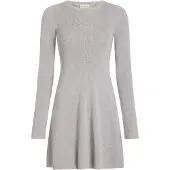 Calvin Klein J20j224156 Long Sleeve Dress Gris M Femme