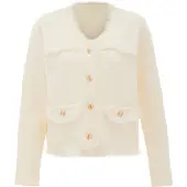 NAEMI Cardigan blanc cassé