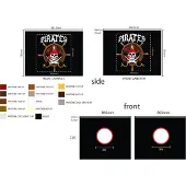 Vipack Tente de lit Pirates