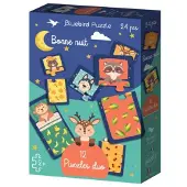 Bluebird Puzzle Duo-Puzzle - Bonne nuit - 24 pièces - Jouets colorés