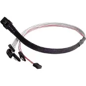 Silverstone SST-CPS03 Câble Mini-SAS vers SATA (50 cm, Mini-SAS, SATA)