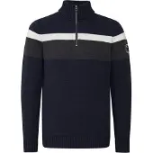 FQ1924 Pull-over 'EDVIN' bleu marine / blanc