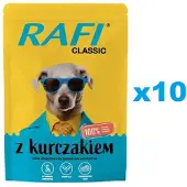Rafi Classic Mélange de saveurs nourriture humide au poulet et au bœuf pour chiens 20x400g