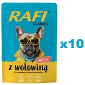 Rafi Classic Mix smaków karma mokra z kurczakiem i z wołowiną dla psa 24x400g