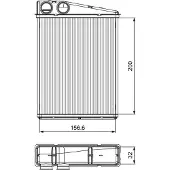 Valeo Échangeur de chaleur, chauffage intérieur 811542