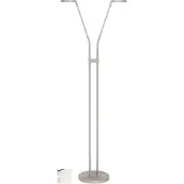Highlight Lampe de lecture design Palma nickel Ø 25cm double