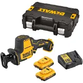 DeWalt Scie sabre compacte 12V DCS312D2-QW Brushless avec coffret et 2 batteries 2,0 Ah