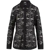 Urban Classics Lace Long Sleeve Blouse Noir 4XL Femme