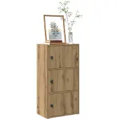 vidaXL Bibliothèque chêne artisanal 40x24x77 cm bois d'ingénierie