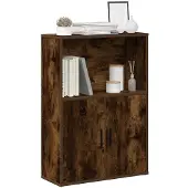 vidaXL Bibliothèque chêne fumé 60x24x85 cm bois d'ingénierie