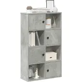 vidaXL Bibliothèque gris béton 60x24x101,5 cm bois d'ingénierie