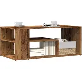 vidaXL Table basse imitation vieux bois 100x50x40 cm Bois composite