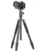 Fotopro X-go Chameleon E2 Stativ mit FPH-52QP Kugelkopf (Métal), Trépied, Noir