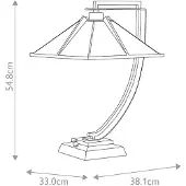 QUOIZEL Lampe de table Pomeroy (E27)