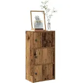 vidaXL Bibliothèque vieux bois 40x24x77 cm bois d'ingénierie