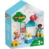 LEGO 10925 DUPLO Boîte de jeu pour salle de jeu, jouet éducatif, maison de poupées avec grandes briques, jouet pour jeunes enfants à partir de 2 ans